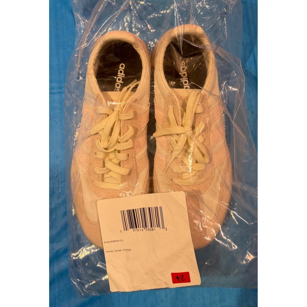 Adidas Barreda 97.5 Womens Sneakers Pink Cream Gum Sole Low Top GZ9153 Size 7.5